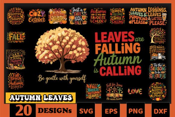 Autumn Leaves SVG Bundle