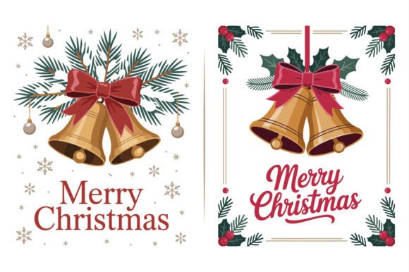 Christmas Bell Vector Art Graphic Design: Illustrations for Holiday Sellers