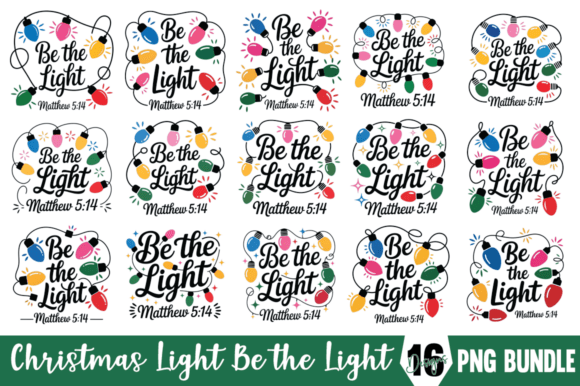 Christmas Light Be the Light Matthew Png — Crafts