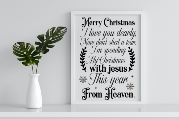 Christmas Memorial Quotes SVG 4 for Crafts