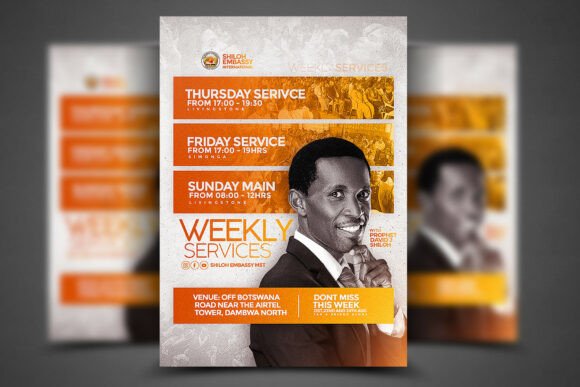 Church Flyer Template – PSD Design for Print Templates