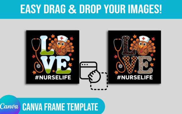 Editable Thanksgiving Canva Frame