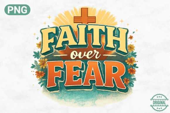 Faith over Fear PNG for Crafts & Creative Brands