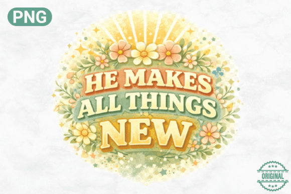 He Makes All Things New PNG