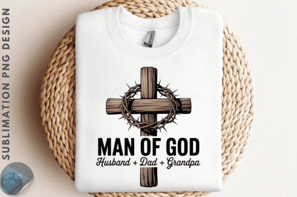 Man of God, Husband, Dad, Grandpa PNG Illustrations