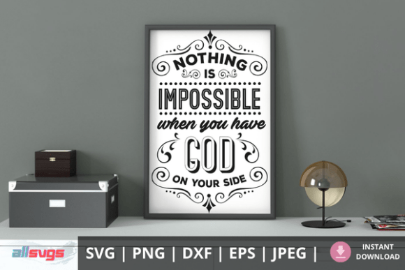 Nothing is Impossible SVG File for Crafts