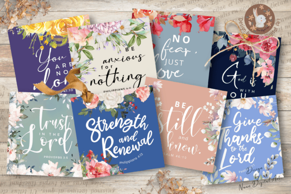 Printable Bible Verses Cards Set No.902 — Print Templates