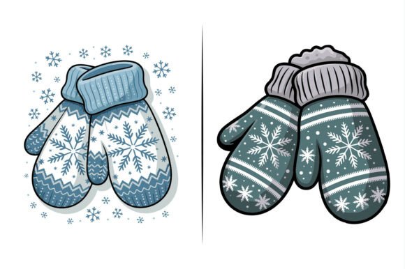 Ugly Hand Gloves Vector Art Illustration