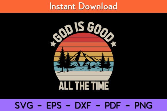 Vintage Retro God is Good All the Time Crafts
